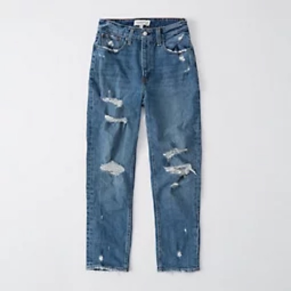 SOLD: A&F Curve Love High Rise Mom Jeans